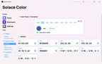 Convert any colour between HEX, RGB, HSV, HSL, CMYK, DEC, XYZ, YIQ and YUV, with one-click copy for each.