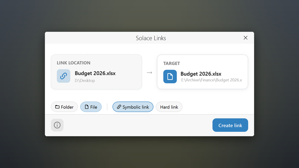 A file can be a symbolic link or a hard link. A folder can be a symbolic link or a junction.
