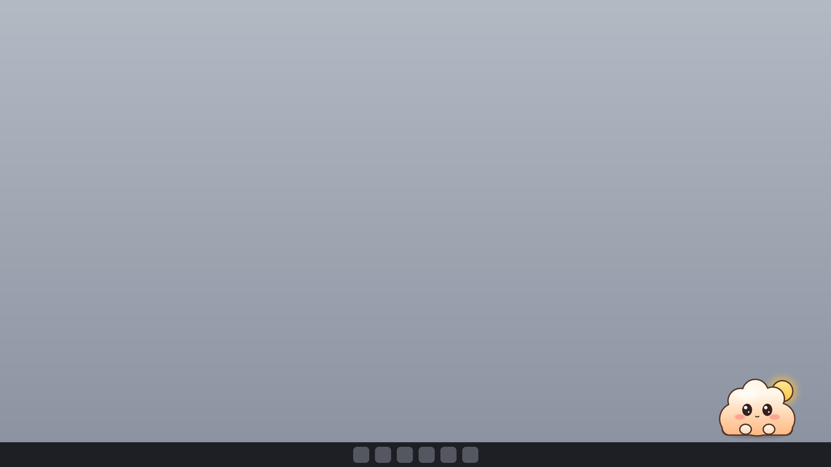 Sola sits in the corner of your screen, just above the taskbar, while you work.