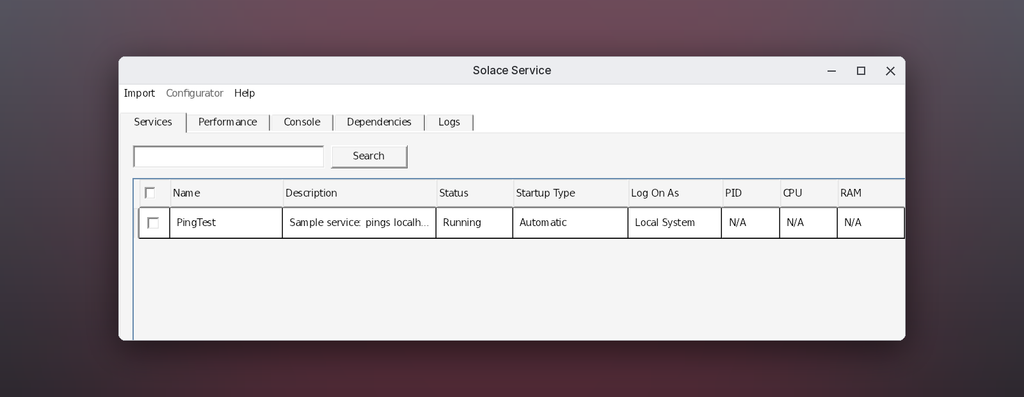 See the services you installed in one list, with their status, startup type and account.
